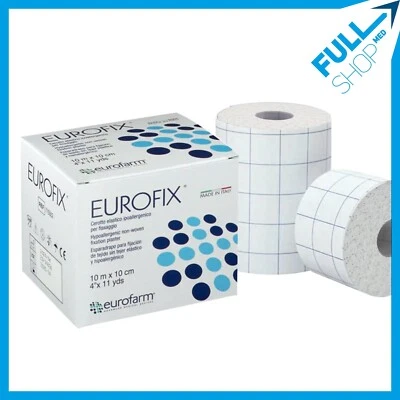 EUROFARM EUROFIX Cerotto elastico a rotolo in TNT ipoallergenico m 10x5/10/15/20 cm