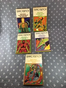 13 L6 - Isaac Asimov Writing as Paul French AMAZING condition set of five books - Picture 1 of 11