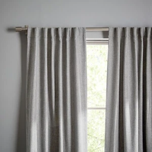 West Elm Crossweave 5 Curtain Panels - 48x84 Rosette Hidden Pole Pocket- - Picture 1 of 4
