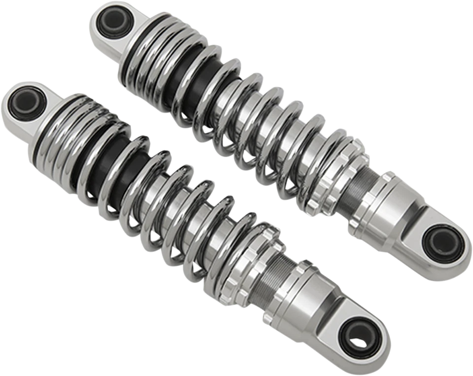 Drag Specialties Chrome 13" Rear Motorcycle Shocks 91-17 Harley Dyna FXD FXDWG - Изображение 1 из 1