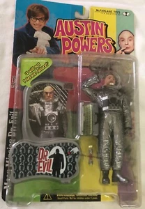 1999 Austin Powers Moon Mission Dr. Evil Figure w/ Sound Chip McFarlane Toys NIP - Picture 1 of 1