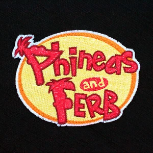 Disney Channel Phineas and Ferb Show Logo Embroidered Sew-On & Iron-On Patch - Picture 1 of 2