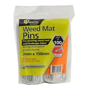 Whites Outdoor 3 x 150mm Weedmat Pin - 100 Pack - Picture 1 of 1