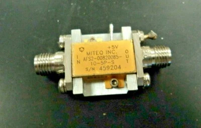 Miteq AFS2-00820085 Broadband Low Noise Amplifier, 800-1000 MHz, 16dB gain, SMA - Image 1 of 4