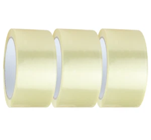 3 ROLLS Carton Sealing Packaging Packing Clear Tape 2 mil 2 x 110 yard 330FT - Picture 1 of 2