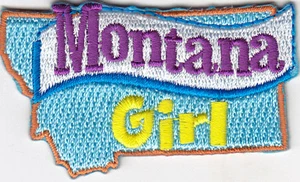 MONTANA MÄDCHEN Bügelbild Patch Zustand - Bild 1 von 2