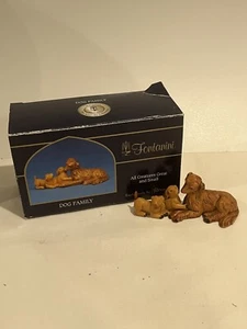 Fontanini Hundefamilie alle Kreaturen groß & klein für Krippe 5" Italien 51538 - Bild 1 von 7