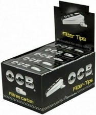 OCB Roach Filter Tips Perforated For Easy Rolling Ocb Tips Full Box of 25