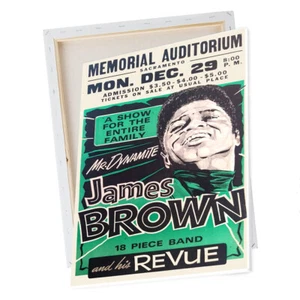 Cartel de Concierto James Brown Mr. Dynamite Diseño Aluminio/Lienzo Arte de Pared Regalo - Imagen 1 de 5