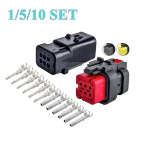 Kit de enchufes conector sensor automotriz serie 16 conectores conectividad/amplificador TE 6 pines/vía - Imagen 1 de 10