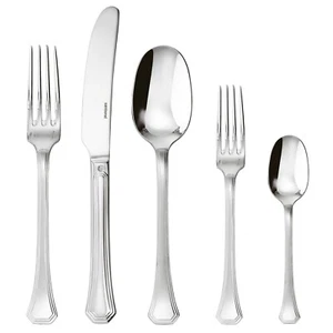 SAMBONET, ITALY   "DECO"  18/10 STAINLESS STEEL FLATWARE 5 PIECE SETTING - Picture 1 of 3