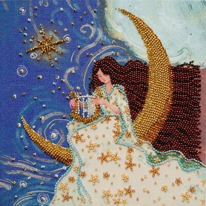 DIY Bead Embroidery Kit Lady Andromeda Beaded stitching needlepoint beadwork - Picture 1 of 12