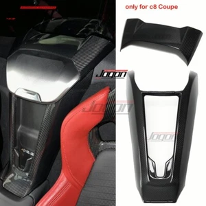 Carbon Waterfall Wireless Charger + Top Speaker Covers For C8 Corvette Coupe 20+ - Picture 1 of 12