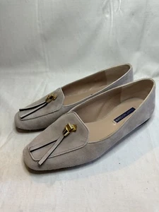 Stuart Weitzman Slipknot Wildleder-Loafer hellbraun Damen 8,5 - Bild 1 von 7