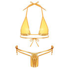 Bikini Sets Damen Schnrhalter Micro Badeanzug Sommer Badebekleidung Beachwear