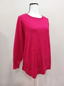 NEU $ 60/AVENUE/DAMEN/PULLOVER/TUNIKA/STRICK/PLUS 18/20 ASYMMETRISCHER SAUM/ROT/ - Bild 1 von 11