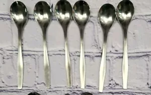 Five O'Clock Teaspoons WMF Cromargan WMF59? Stainless Germany 5" Lot of 6 MCM - Picture 1 of 5
