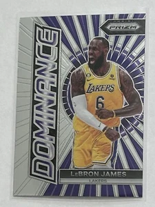 Lebron James 2023-24 Panini Prizm Base Dominance #3 LA Lakers Basketball - Foto 1 di 10