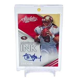 2014 Panini Absolute Steve Young Auto ABSOLUTE INK AUTOGRAPH SP #AB-SY - 49ers - Picture 1 of 12