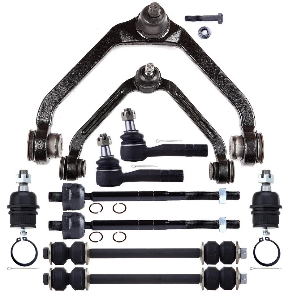 10Pieces Front Sway Bars Control Arms Tie Rods End Kit For 1998-2001 Ford Ranger - Image 1 of 1