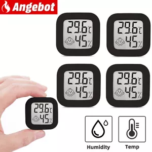 4x Digital Hygrometer Mini Thermometer LCD Temperatur Luftfeuchtigkeitsmessgerät - Bild 1 von 8