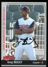2009 Kannapolis Intimidators GREG BRILEY Signed Card autograph AUTO MARINERS