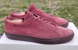 Common Projects Achilles Low Size EU 41 US 8/8.5 Mens Red Suede 2008 EUC - Picture 1 of 12