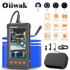 Oiiwak Endoskop 1080P HD Inspektionkamera IP67 5.5mm Rohrkamera Endoscope 4.3'' - Bild 1 von 16