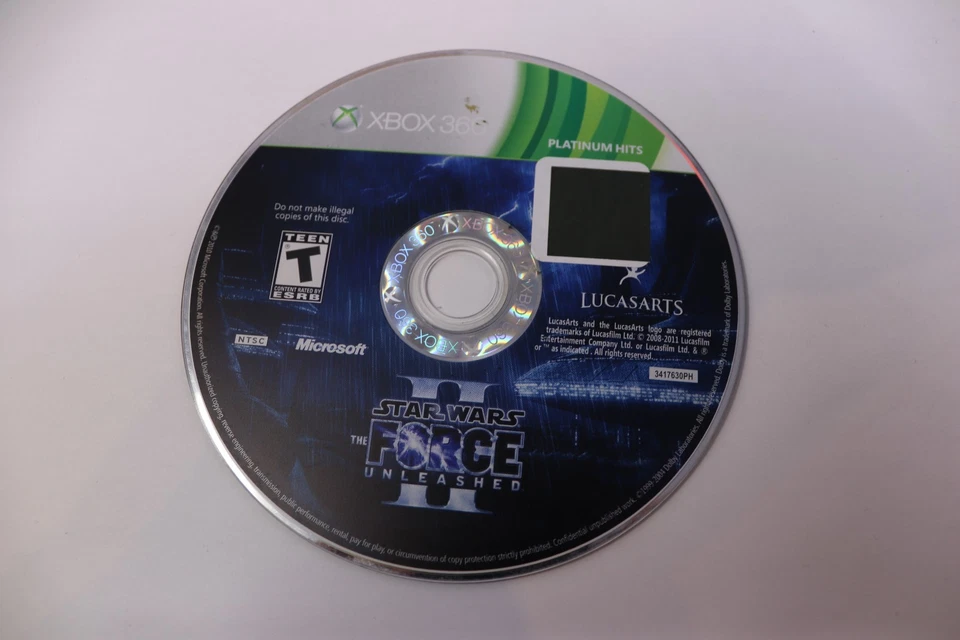Star Wars: The Force Unleashed II 2 Platinum Hits Xbox 360 Disc Only Tested - Image 1 of 1