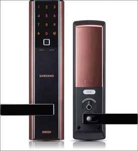 Samsung SHP-DH538 Fingerprint/Numeric Keypad Keyless Smart Lever Door Lock - Picture 1 of 5