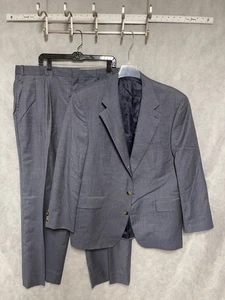 Polo University Club Suit Men 46R Blue Bird's Eye Academia 41X31 Pants Luxury - Picture 1 of 18