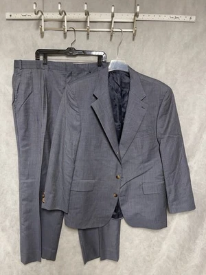Polo University Club Suit Men 46R Blue Bird's Eye Academia 41X31 Pants Luxury - Image 1 of 4