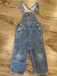 Vintage Denim Overalls Kids Old Navy Size 4/5 Boys Blue Jean - Picture 1 of 4