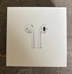 Apple AirPods 2nd Generation with Original Box, Charging Case and Cable - White - Picture 1 of 6