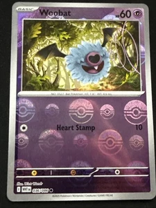 Woobat 036/086 – Poké Ball Pattern Holo – SV10.5 White Flare – NM - Pokemon TCG - Picture 1 of 2