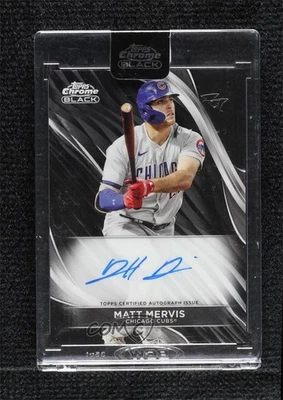 2024 Topps Chrome Black Auto Matt Mervis #CBA-MME Auto - Image 1 of 2