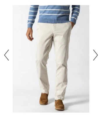 Calça masculina cáqui cabeça de pato 38x32 bronzeada clássica frente plana chinos preppy - Imagem 1 de 4