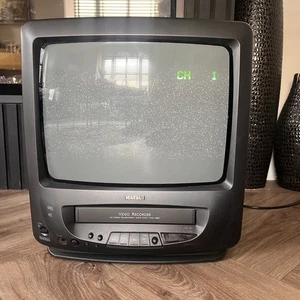 Matsui TVR185 CRT TV Monitor Video VHS VGC Combo TVR185 Tested Retro Gaming - Picture 1 of 11