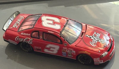 DALE EARNHARDT'S  98 MONTE CARLO #3 COCA COLA NASCAR CAR-1/64-GOOD-RED-ACTION - Image 1 of 4