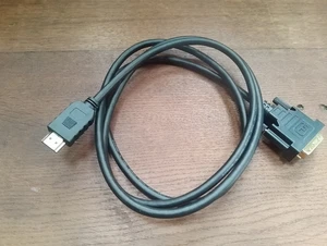 1.5 meter DVI-D Male to HDMI Male Digital Video Monitor Cable Lead GOLD 24+1pin - Picture 1 of 6