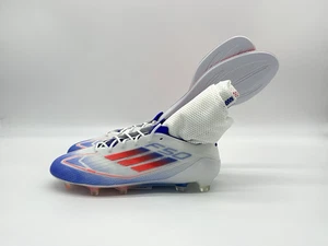 Adidas F50 Elite FG Men's Size 8 White Red Blue Soccer Cleats IF8818 - Picture 1 of 12