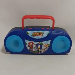 Sonic The Hedgehog Miniature Boombox FM Radio Sega Battery Powered See Pics - Picture 1 of 6