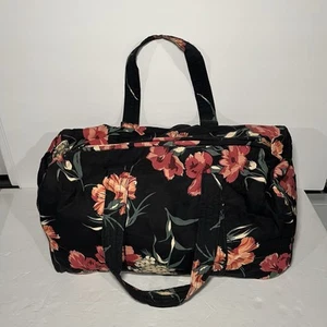 Ralph Lauren Floral Fabric Top Handle Small Duffle Tote Bag Flower Vintage 90’s - Picture 1 of 11