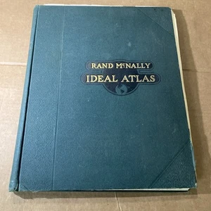 1916 Rand McNally Ideal Atlas Of The World - Picture 1 of 24