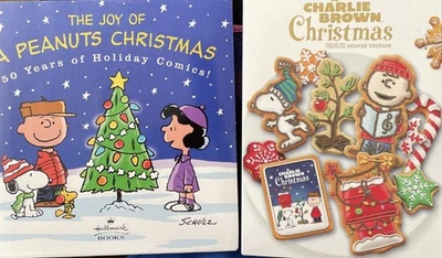 The Joy Of A Peanuts Christmas Book ~ 50 Years Of Holiday Comics ~ Plus New DVD - image 1 of 4