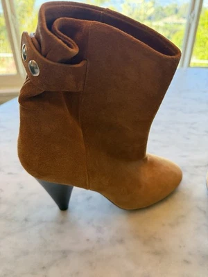 Isabel Marant коньяк замши угол ботинки размер 38 сделано в Италии в отличном состоянии - Изображение 1 из 4