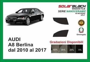 pellicola oscurante Audi A8 BERLINA dal 2010 AL 2017 kit anteriore NANOCERAMIC - Imagen 1 de 1