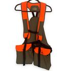Cabelas Upland Pro Vest Safety Orange Tan Hunting M/L