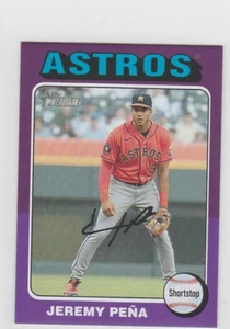 2024 Topps Heritage Mini Jeremy Pena Purple Border 09/15 #305 Astros - Picture 1 of 1