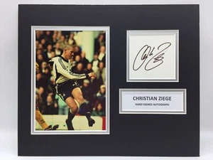 RARE Christian Ziege Tottenham Signed Photo Display + COA AUTOGRAPH GERMANY - Picture 1 of 3